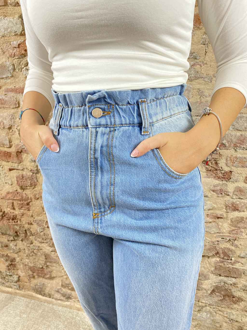 Jeans elastico clearance vita